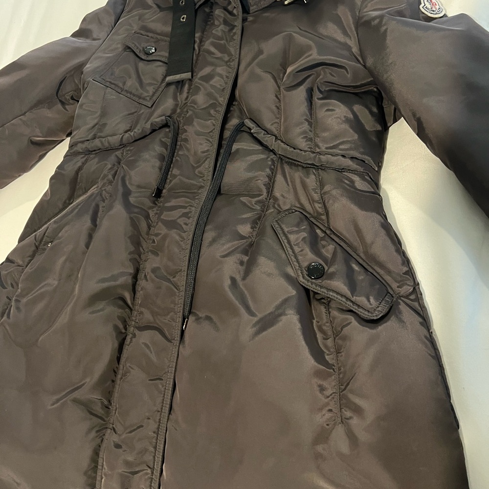 Black Water-Resistant Quilted Puffer Coat